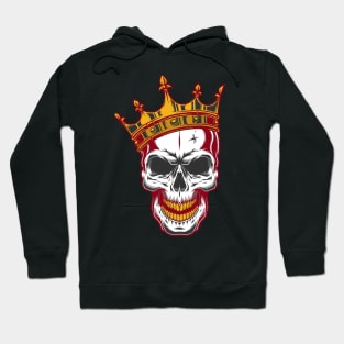 Skull with golden crown Hoodie